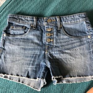Mossimo size 0 high-rise denim  jean short